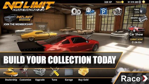 No Limit Drag Racing 2无限金币截图3