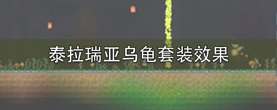 泰拉瑞亚乌龟套装效果