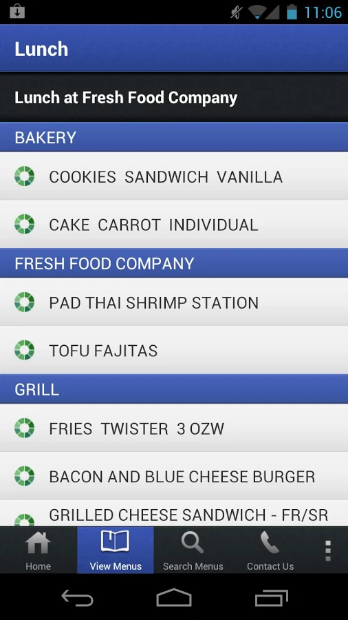 CampusDish Menus0