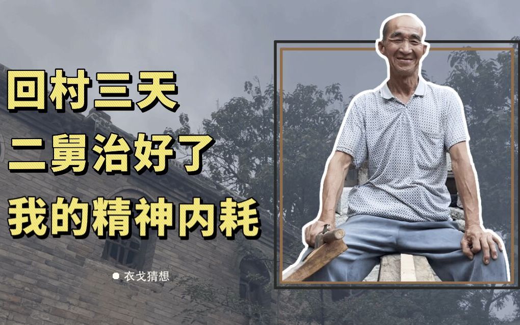 回村三天二舅治好了我的精神内耗