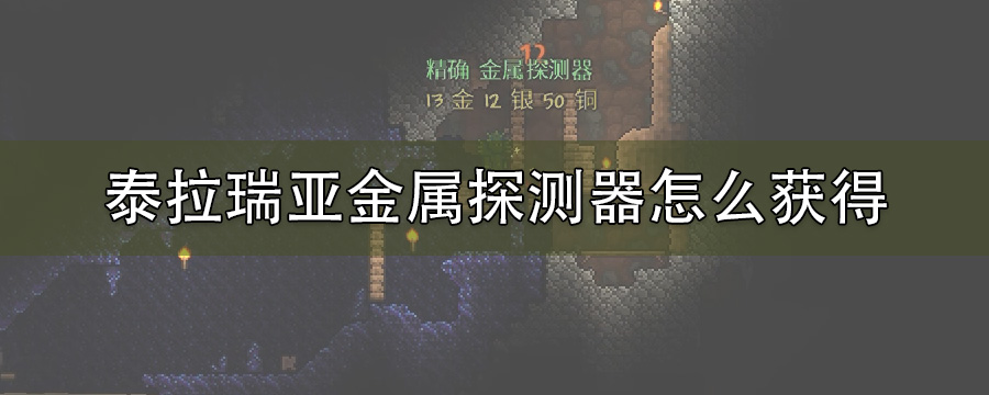 泰拉瑞亚金属探测器怎么获得